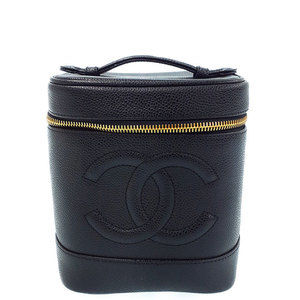 Chanel Cocomark Vanity Bag Case Black